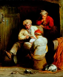 Contrabandistas Jugando a las Cartas